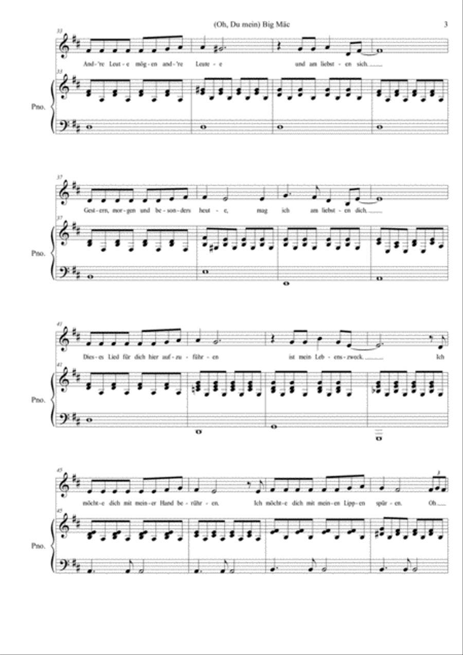 Big Mac (Eine Liebeserklärung) Voice scores gallery preview page 3