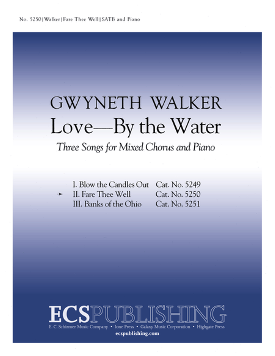 Love By the Water: 2. Fare Thee Well 4-Part scores gallery preview page 1