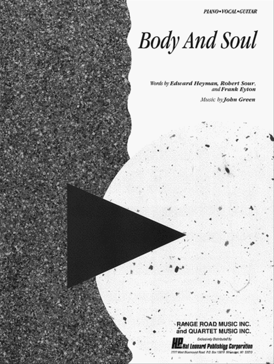 Body and Soul Piano, Vocal, Guitar scores gallery preview page 1