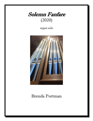 Book cover for Solemn Fanfare for organ, by Brenda Portman