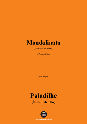 Paladilhe-Mandolinata( Souvenir de Rome),in C Major