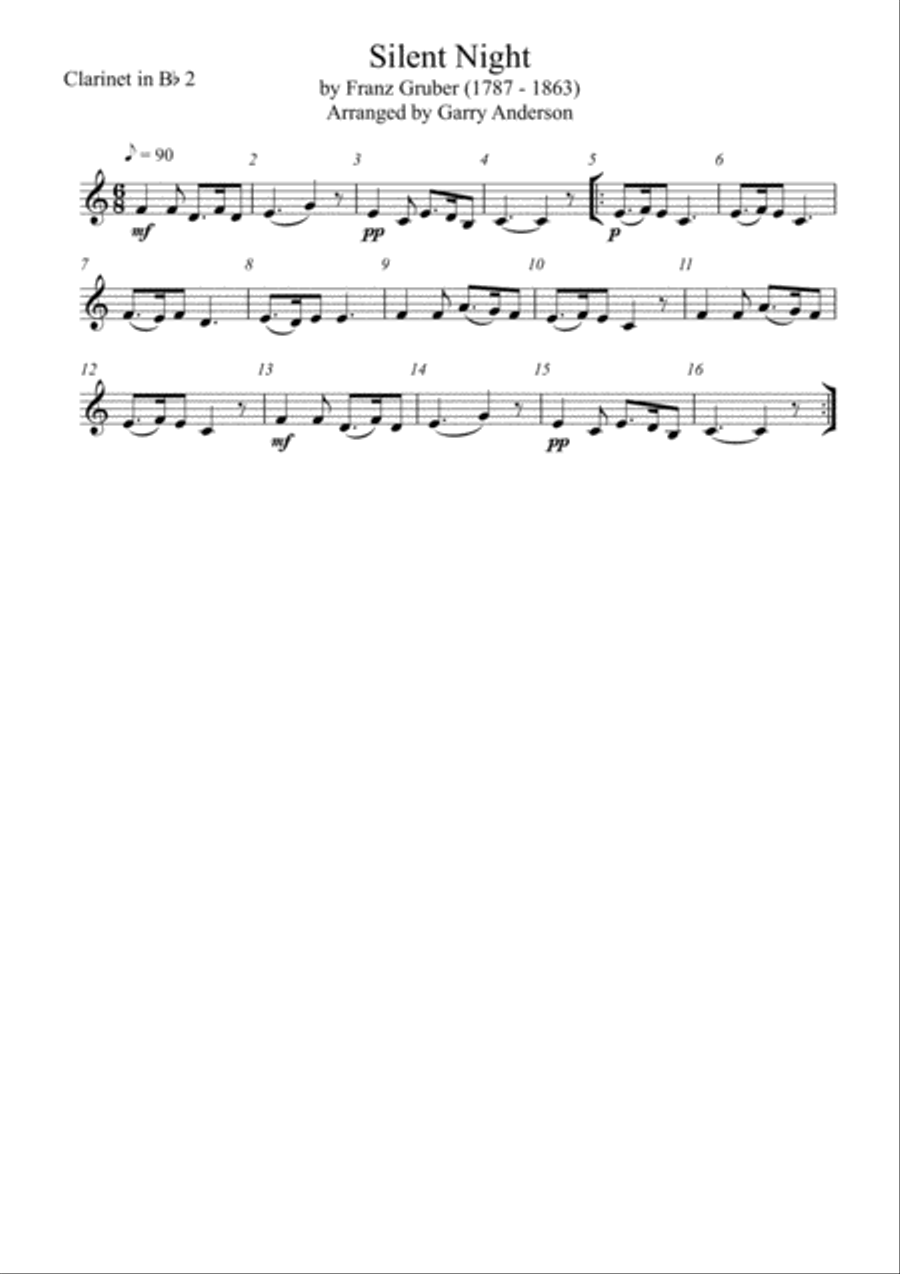 Silent Night - Concert Band Concert Band scores gallery preview page 6