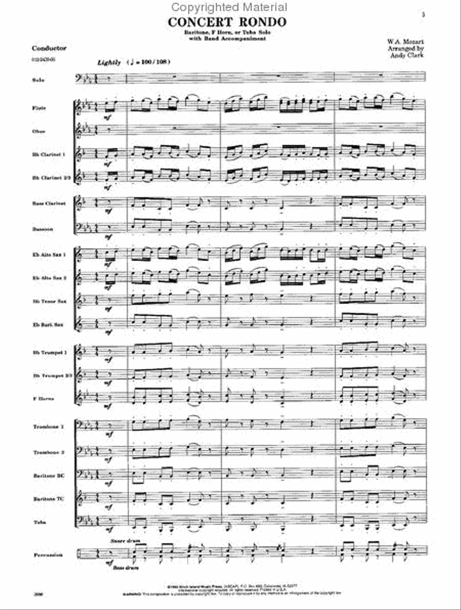Concert Rondo Concert Band scores gallery preview page 2