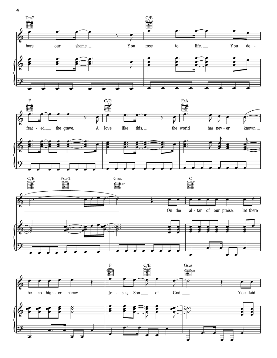 Jesus, Son Of God Guitar scores gallery preview page 4