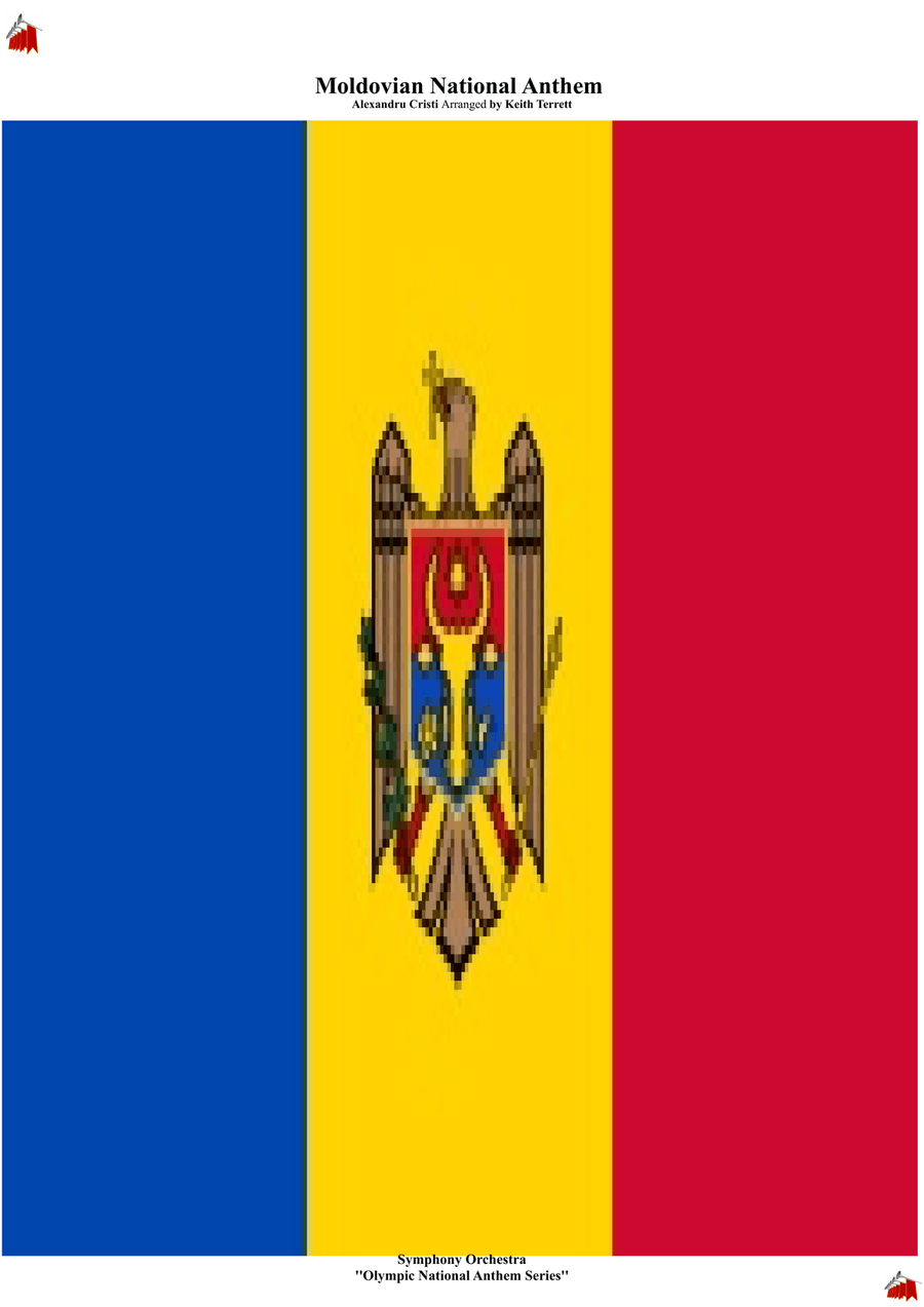 Moldovian National Anthem for Symphony Orchestra (Olympic National Anthem Series) Full Orchestra scores gallery preview page 1