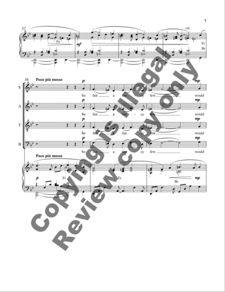 The Oxen (Choral Score) 4-Part scores gallery preview page 10