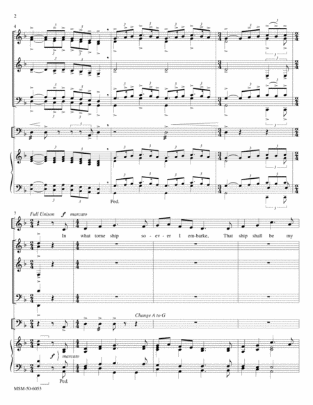 A Hymne to Christ (at the Author's Last Going into Germany) (Downloadable Full Score)