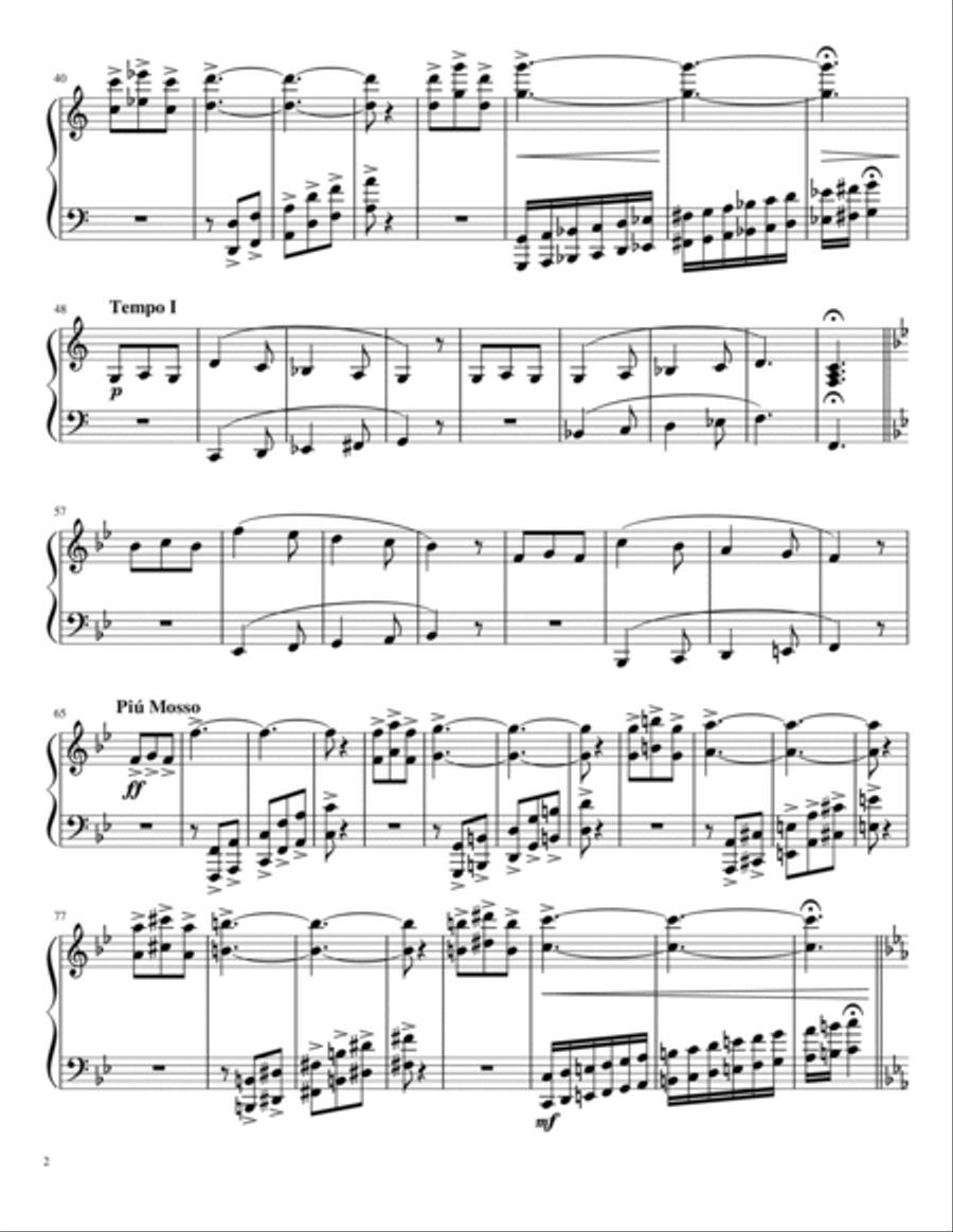 Für Evie Piano Solo scores gallery preview page 2
