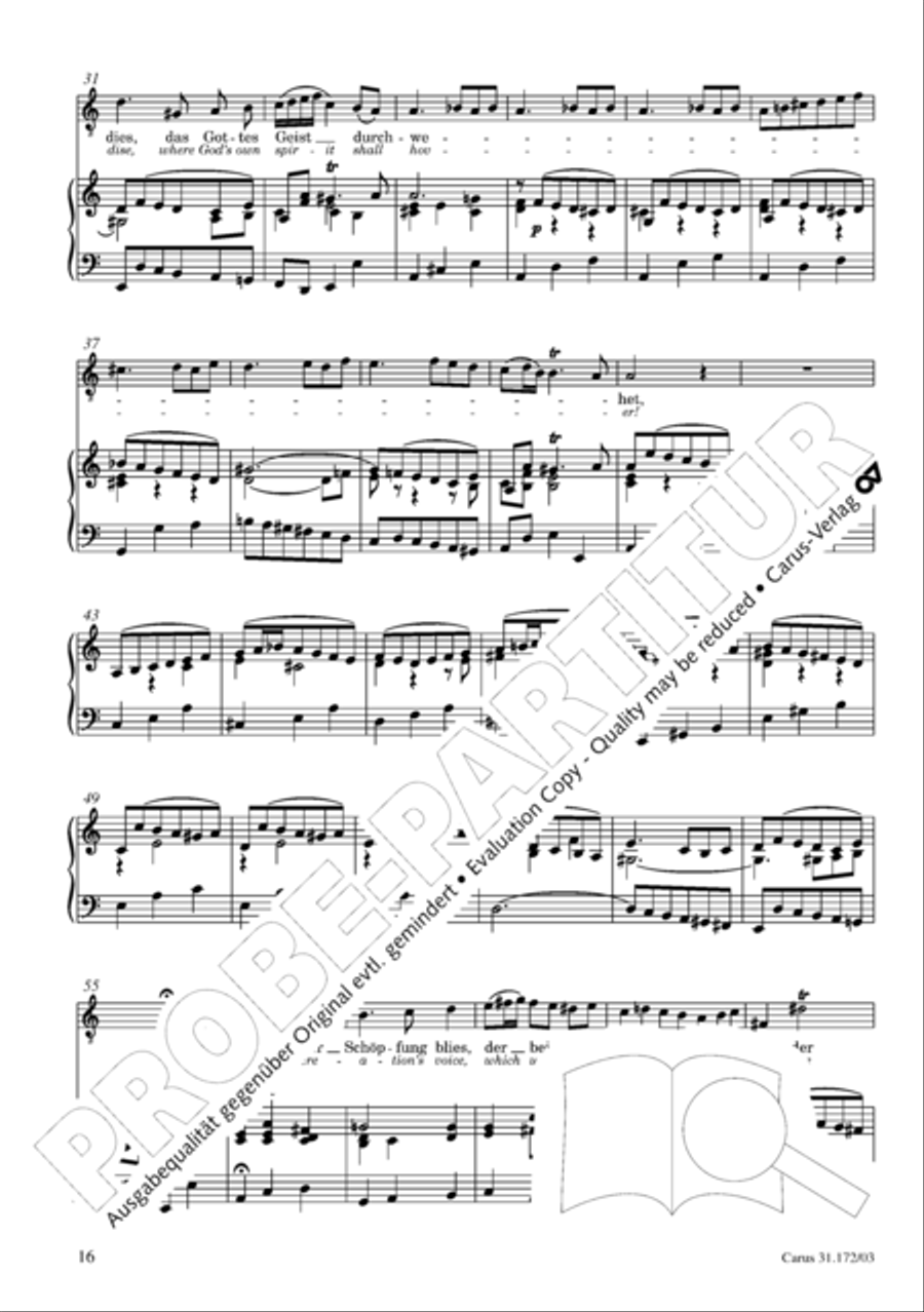 Sound forth, now with singing (Erschallet, ihr Lieder) 4-Part scores gallery preview page 17