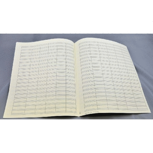 Music manuscript paper 20 staves with bar lines