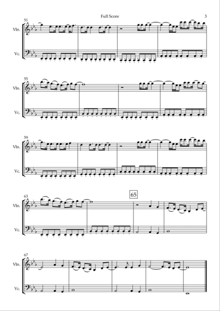 Fix You String Duet scores gallery preview page 3