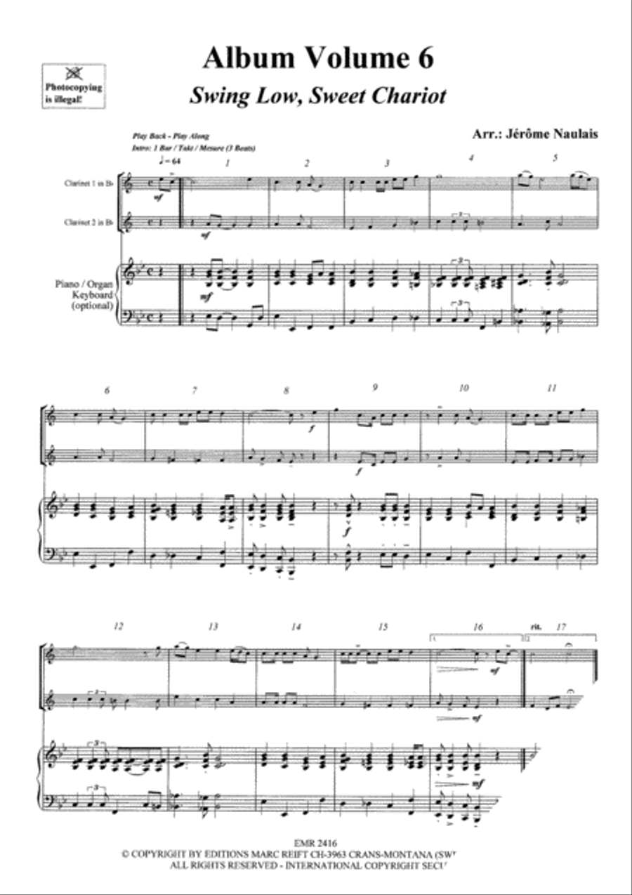 Album Volume 6 Clarinet Duet scores gallery preview page 3