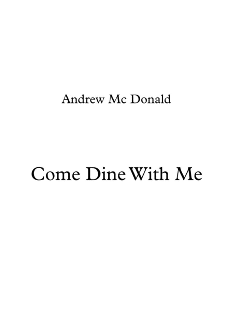 Come Dine With Me Voice scores gallery preview page 1
