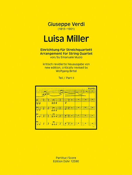 Luisa Miller (Teil II) (Einrichtung für Streichquartett)