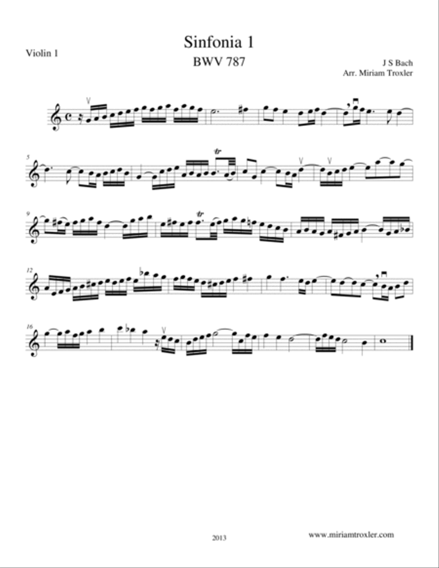 5 Sinfonias for String Trio String Trio scores gallery preview page 5