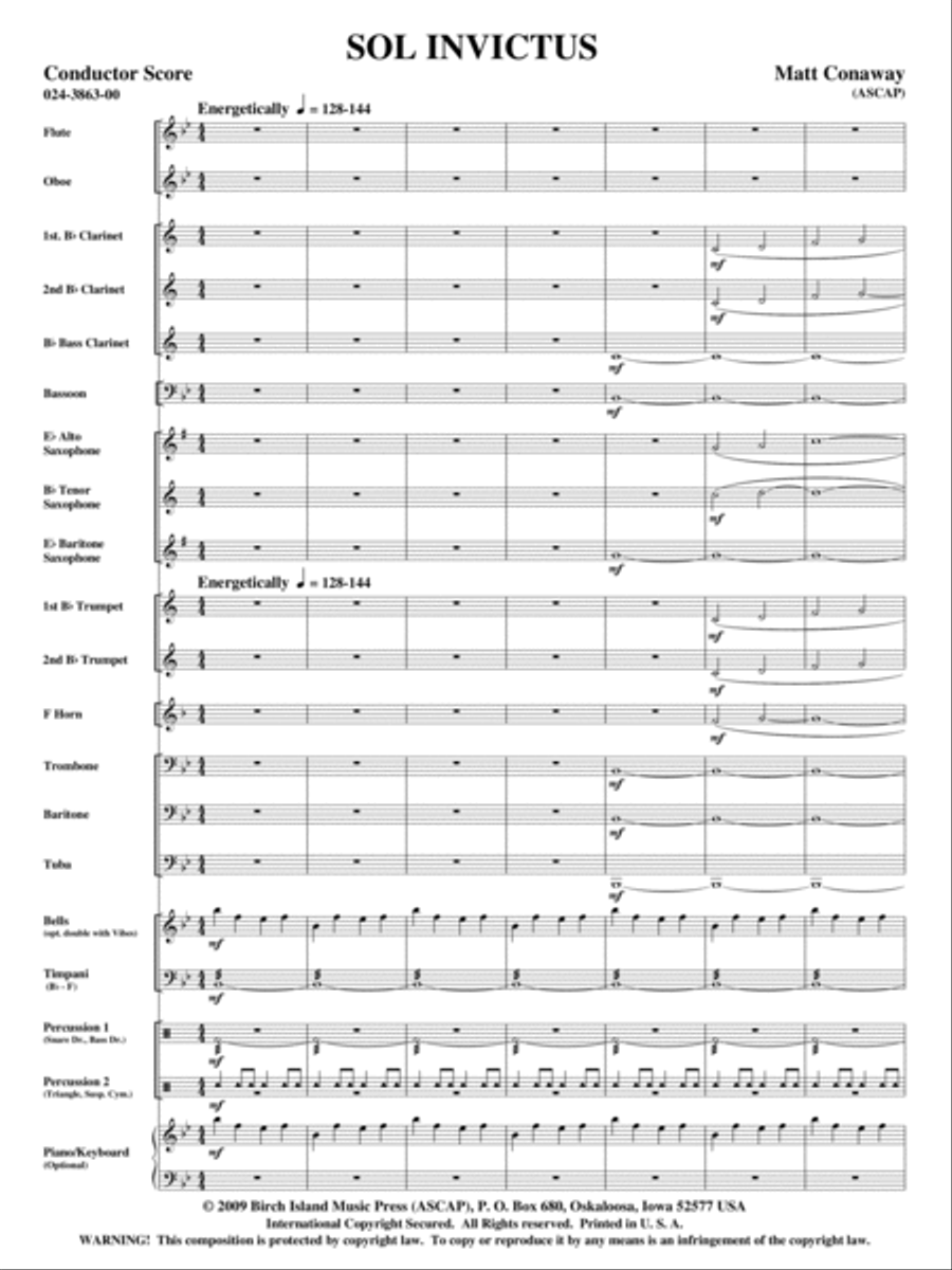 Sol Invictus Concert Band scores gallery preview page 2