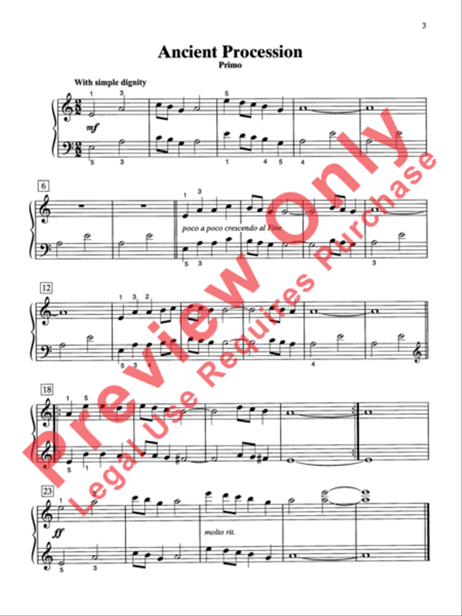 Two at One Piano, Book 3 Two at One Piano, Book 3 Small Ensemble scores gallery preview page 9