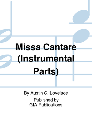 Missa Cantare - Instrument edition
