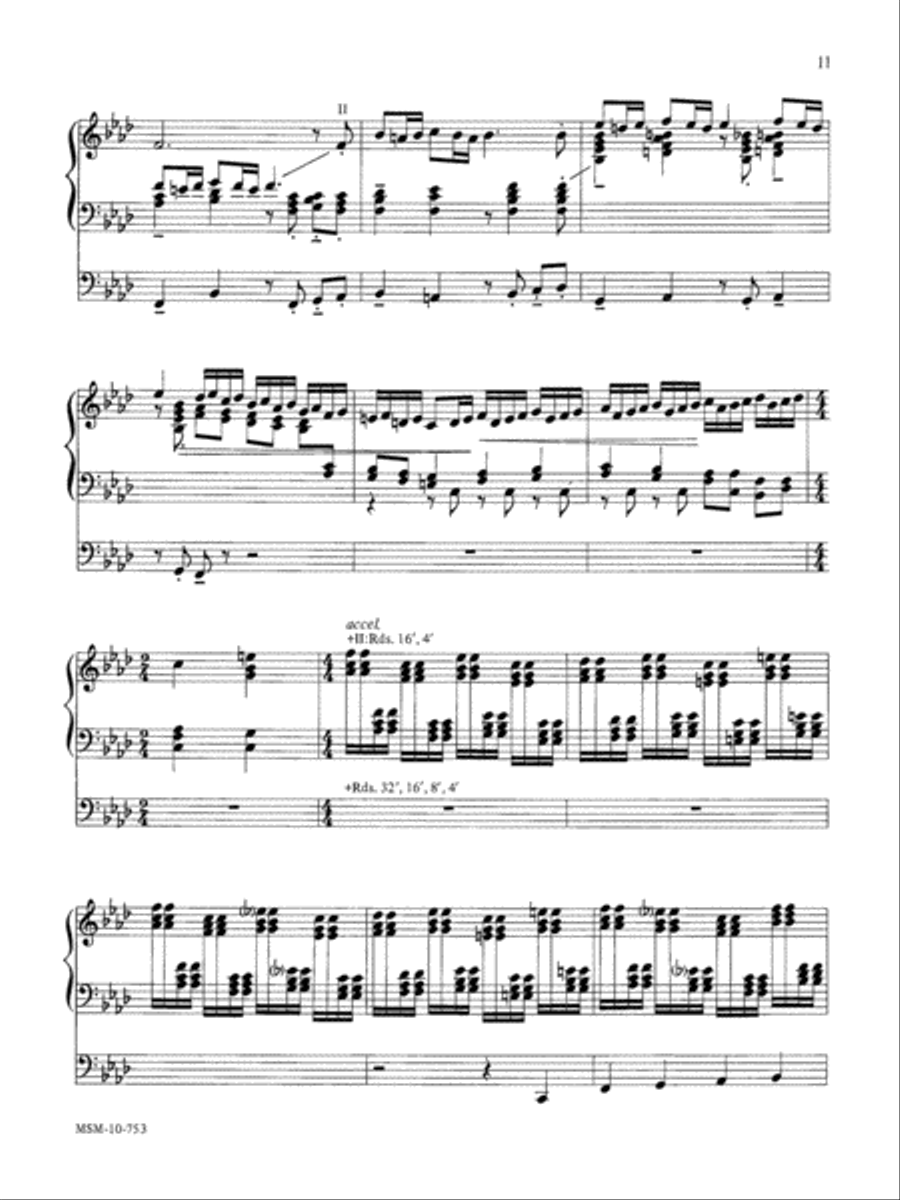 The God of Abraham Praise Organ scores gallery preview page 3