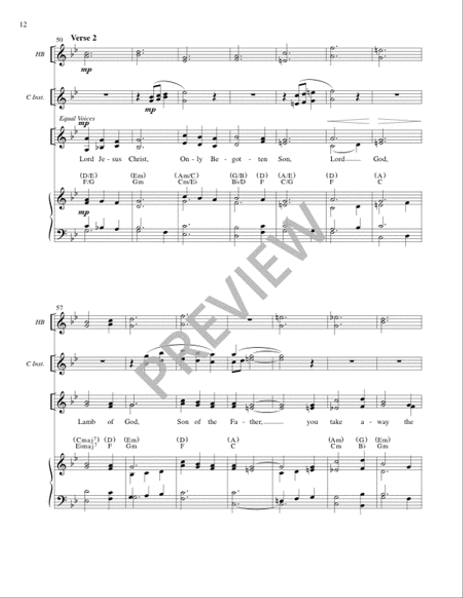 Mass of Creation (Full Score) 4-Part scores gallery preview page 13