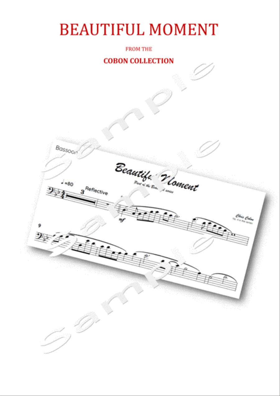 No.4 Beautiful Moment (Bassoon) Bassoon Solo scores gallery preview page 3