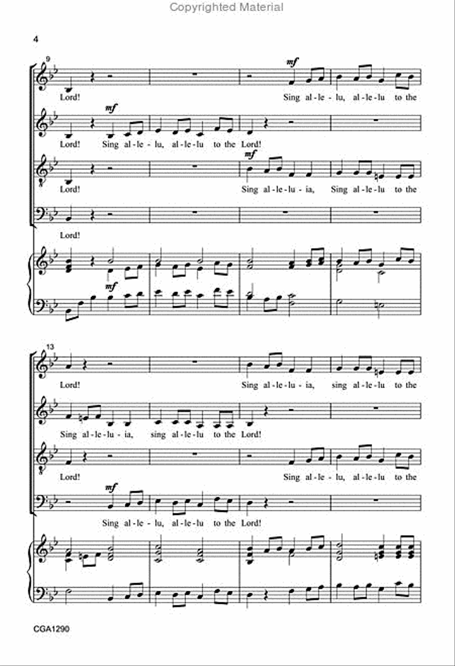 Cantate Domino! 4-Part scores gallery preview page 3