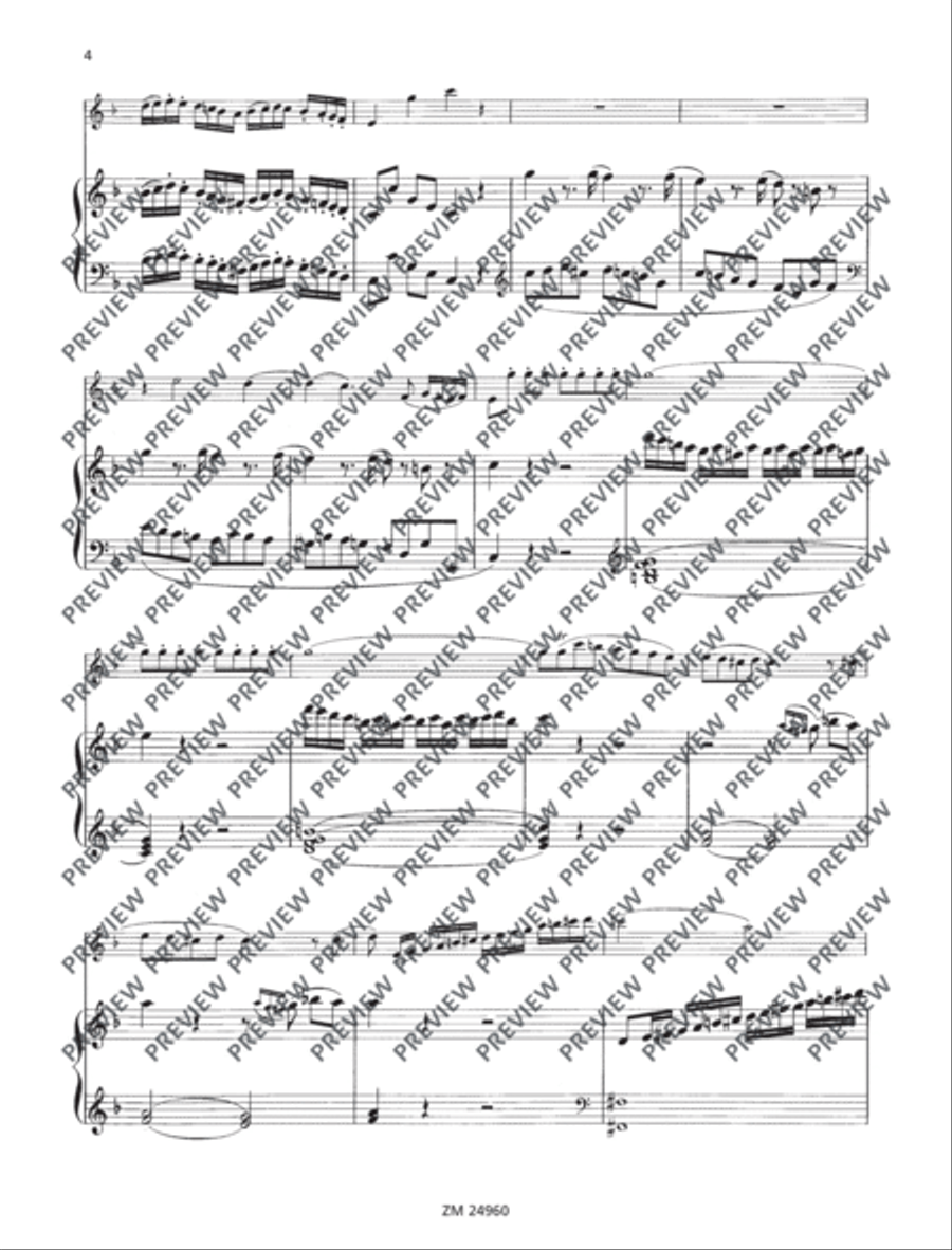 Sonata F major KV 376 (374d) Flute Solo scores gallery preview page 5