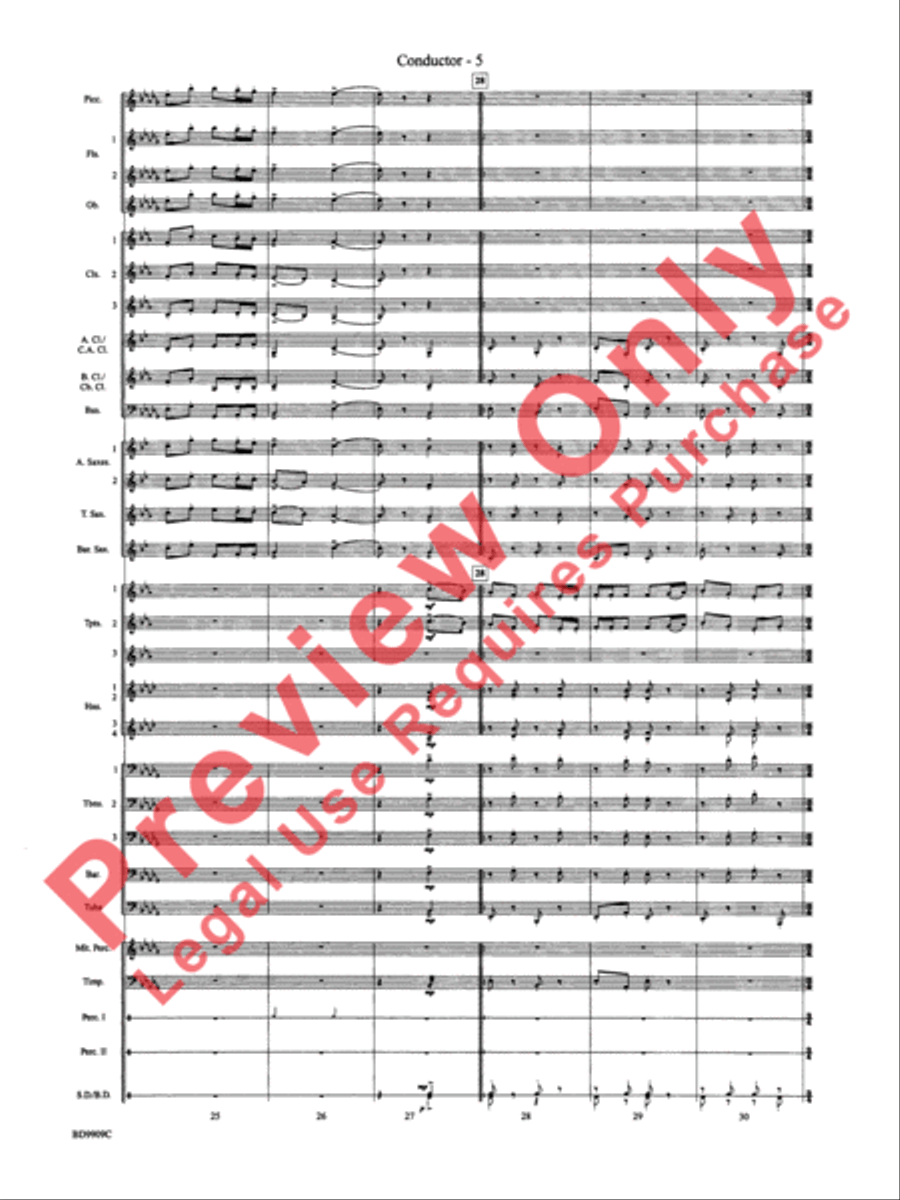 I'm Seventeen Come Sunday Concert Band scores gallery preview page 8