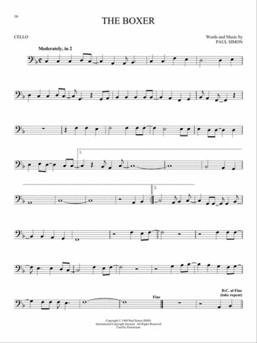 101 Most Beautiful Songs 101 Most Beautiful Songs Cello scores gallery preview page 6