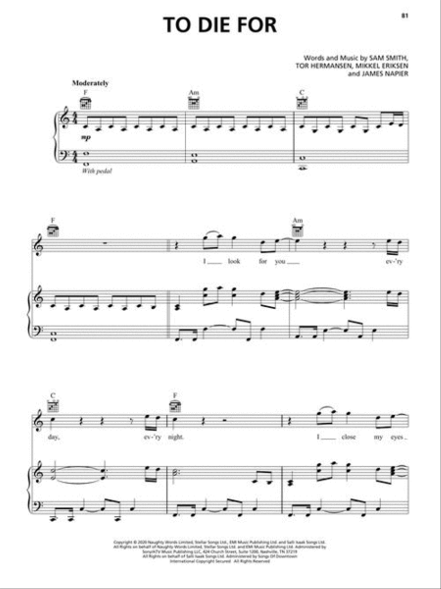 Sam Smith – Love Goes 3-Part scores gallery preview page 6