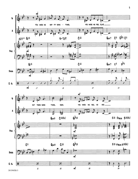 You Made Me Love You - Rhythm Score and Parts