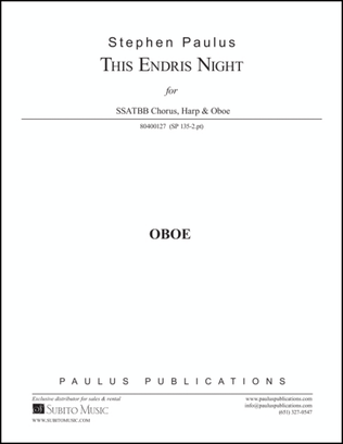 Book cover for This Endris Night (Part Set)