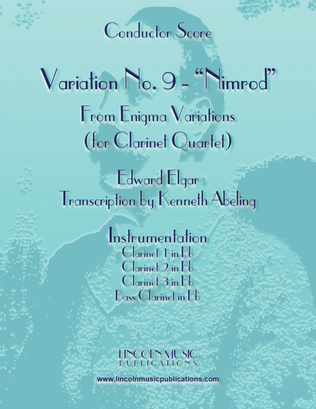 Book cover for Elgar - Nimrod from Enigma Variations (for Clarinet Quartet)
