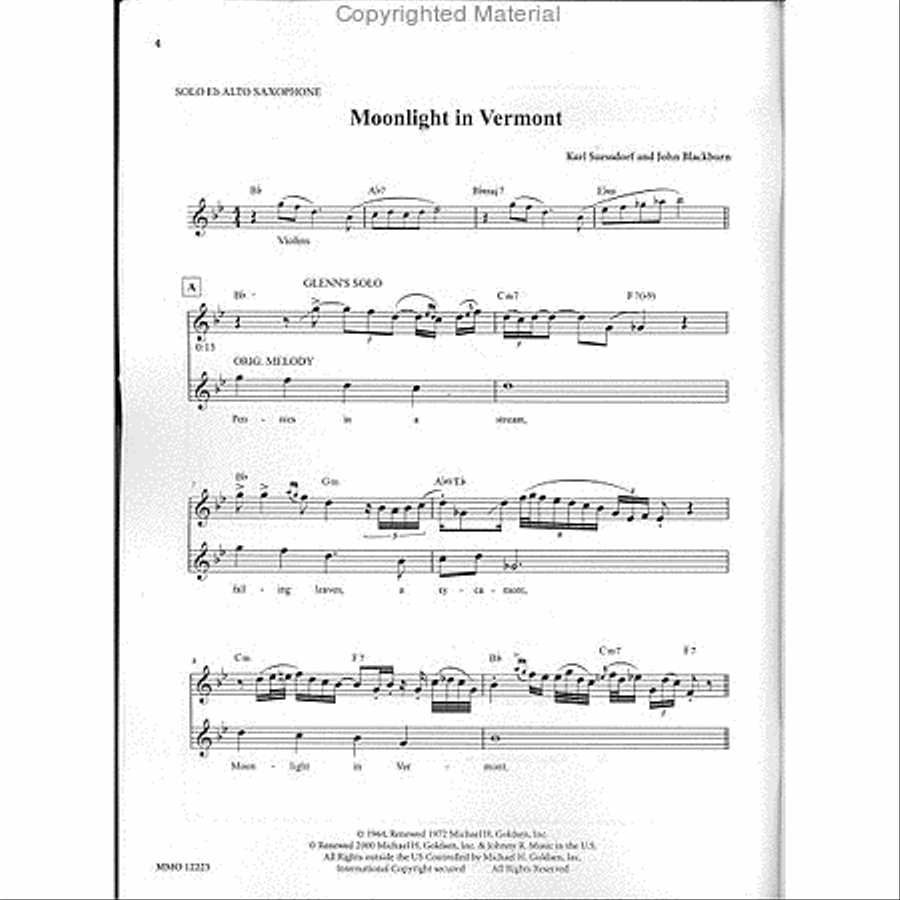 A Tribute to Charlie Parker Alto Saxophone scores gallery preview page 2