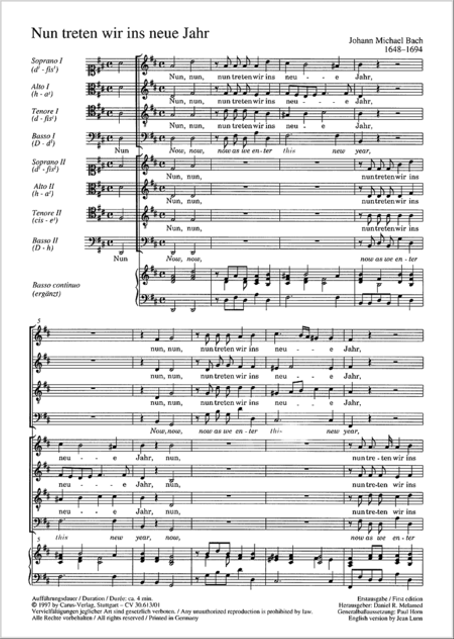 Now as we enter this new year (Nun treten wir ins neue Jahr) 4-Part scores gallery preview page 3