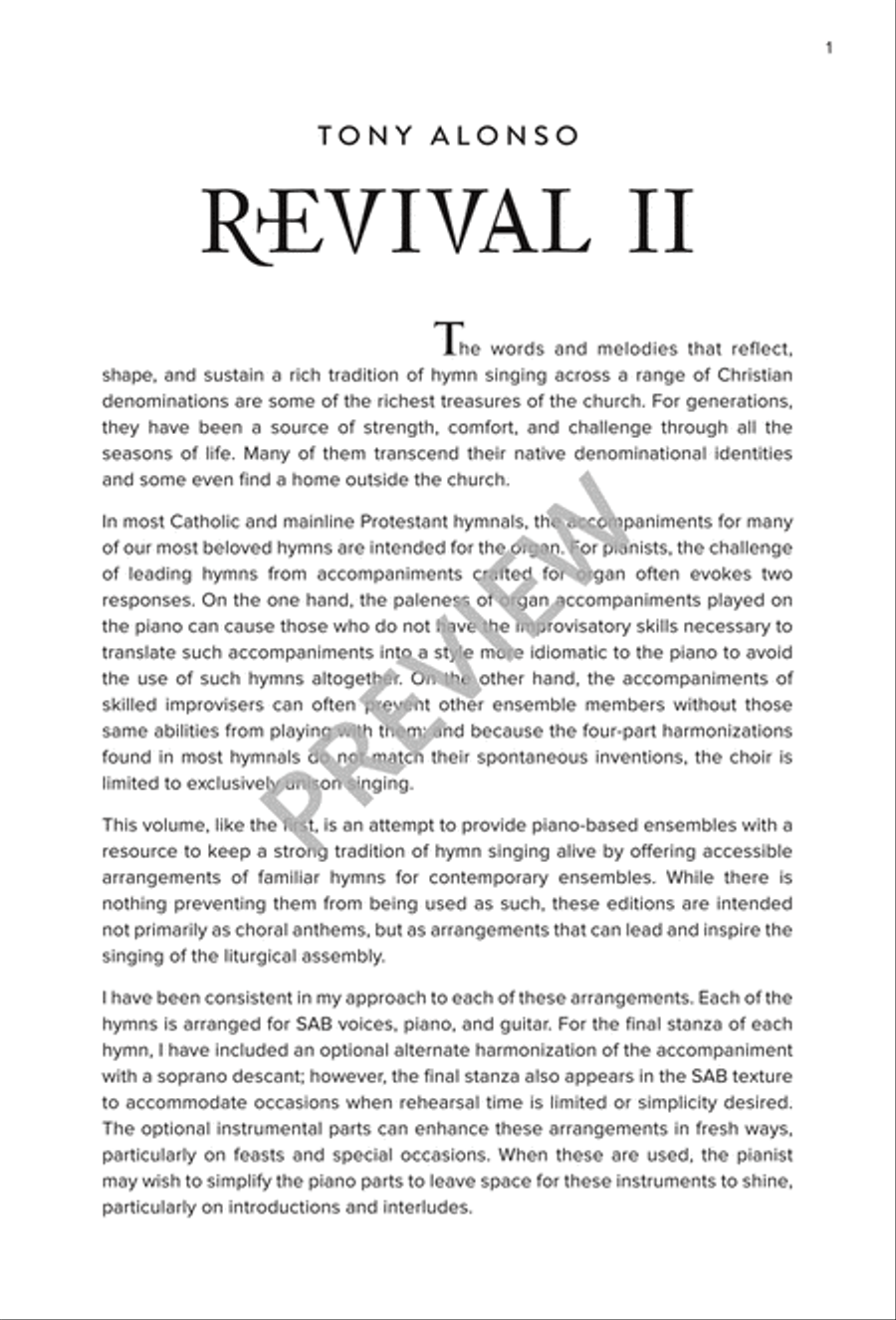 Revival II - Spiral edition Hymn Anthems scores gallery preview page 7