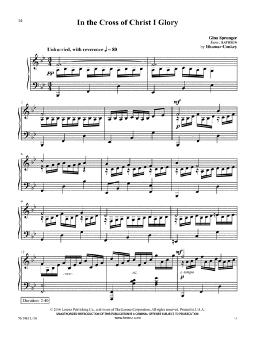 Man of Sorrows, King of Glory Piano Solo scores gallery preview page 11