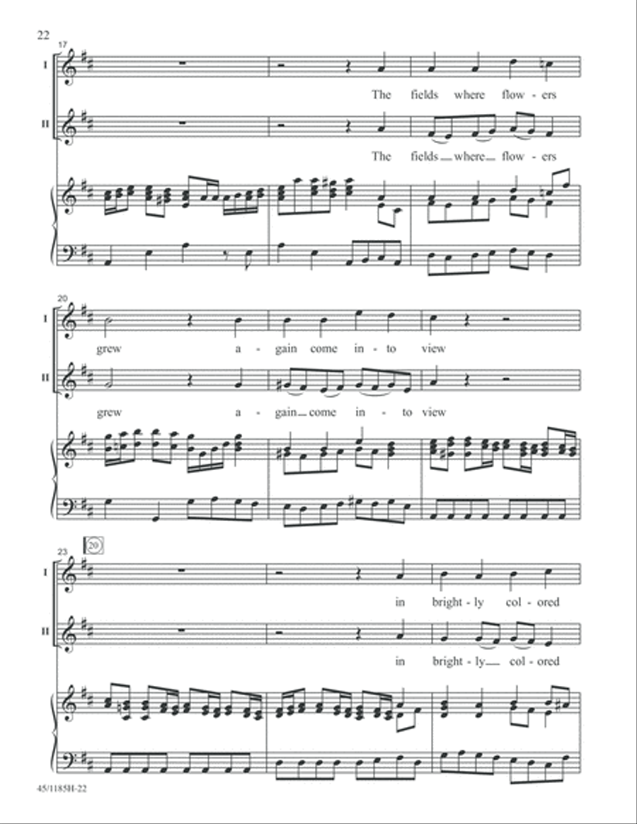 Bach for Young Voices 2-Part scores gallery preview page 22