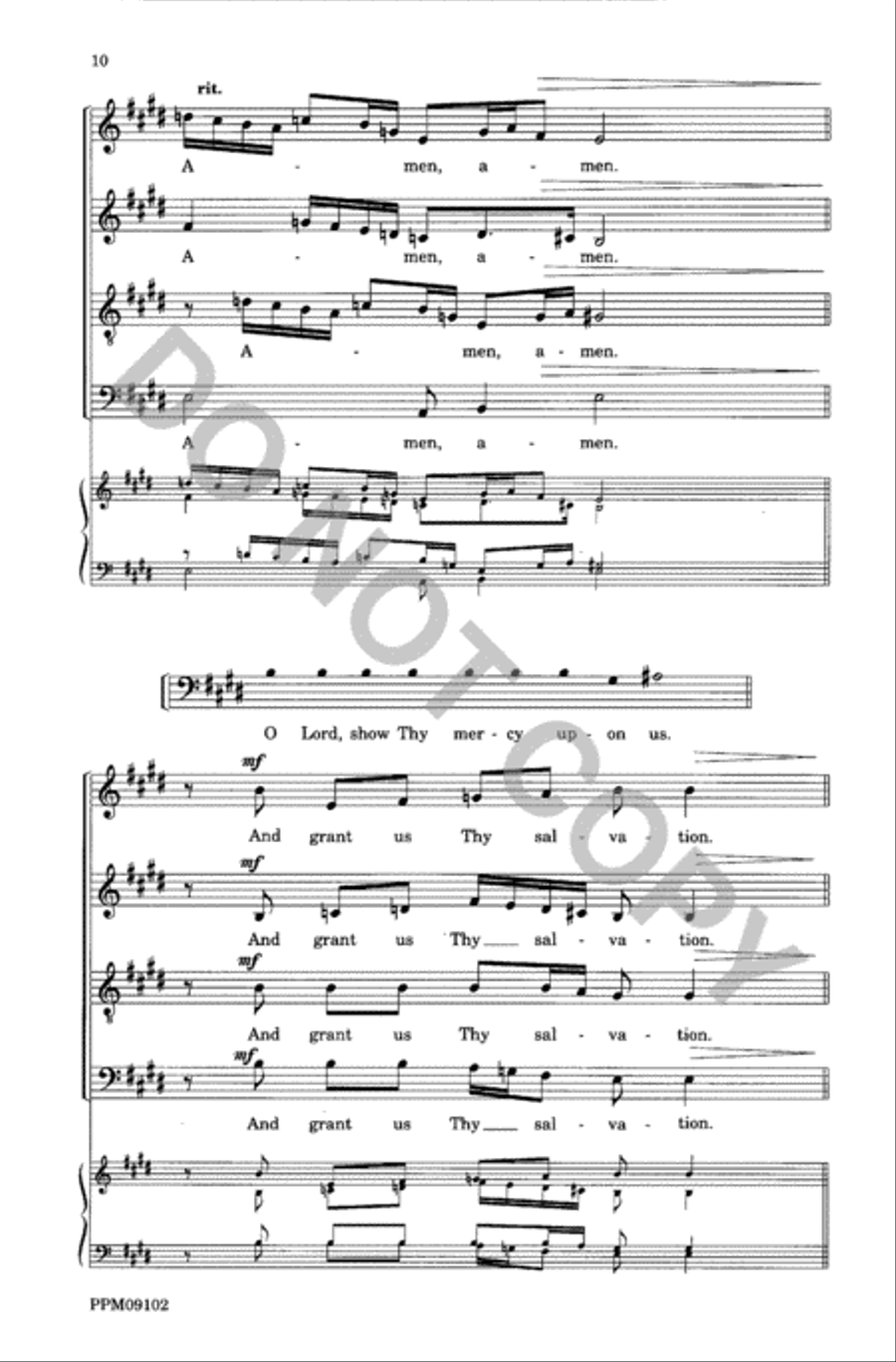 Responses and Prayers 4-Part scores gallery preview page 11
