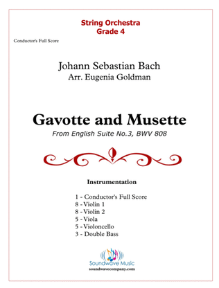 Gavotte and Musette form J.S. Bach's English Suite No.3 in G minor