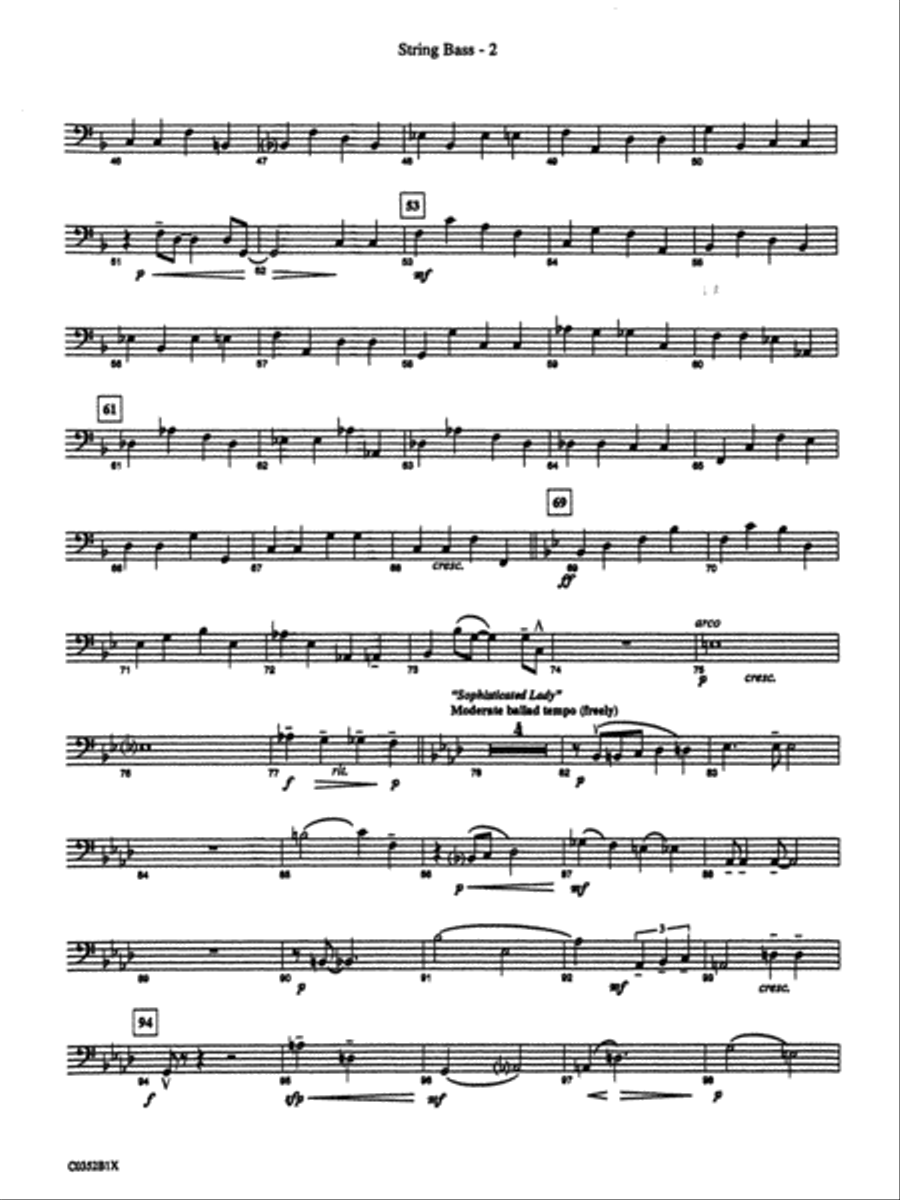 Duke Ellington! (Medley for Concert Band): String Bass Concert Band scores gallery preview page 2