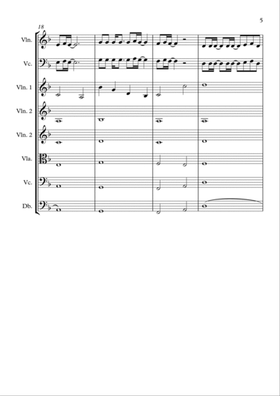 Ohne Dich String Quartet scores gallery preview page 5