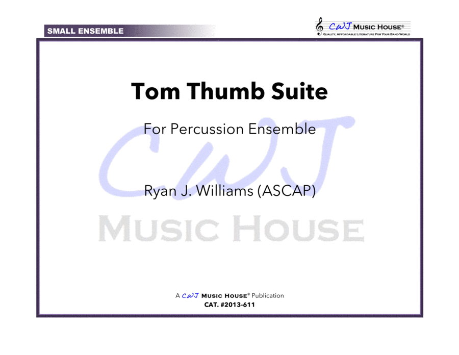 Tom Thumb Suite Percussion Ensemble scores gallery preview page 1