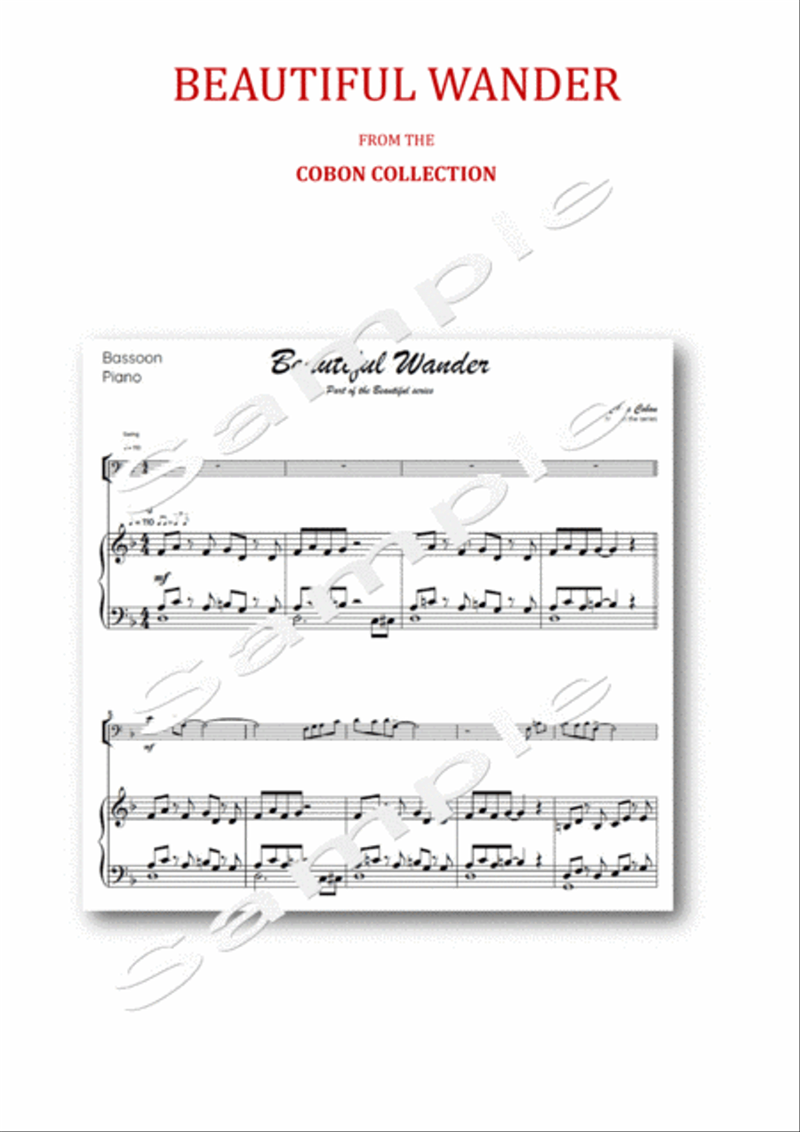 No.7 Beautiful Wander (Bassoon) Bassoon Solo scores gallery preview page 3