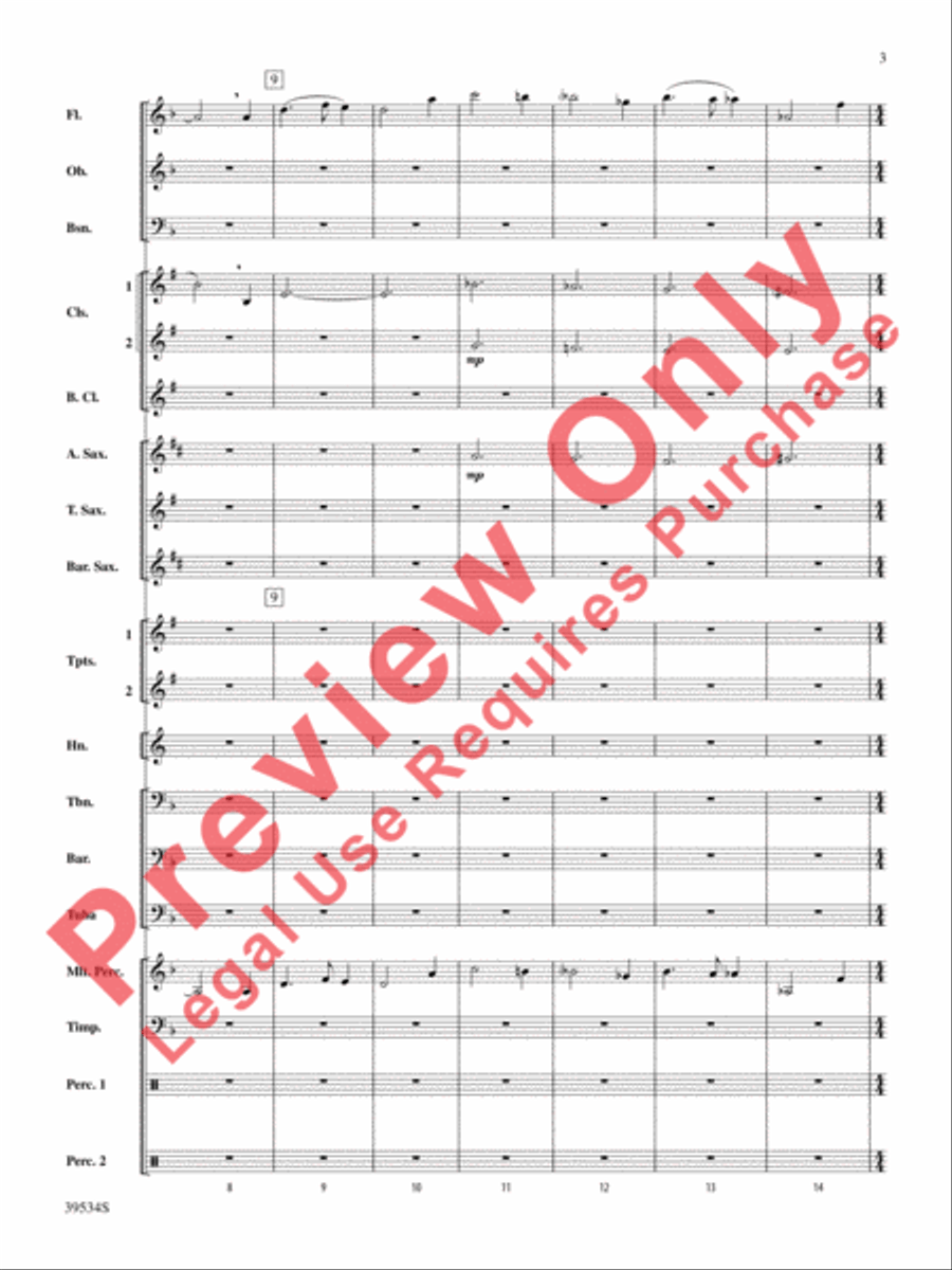 The Magic of Harry Potter Concert Band scores gallery preview page 4