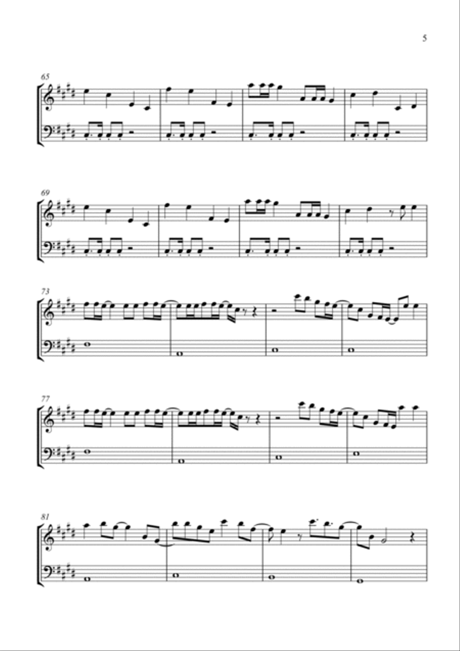 Bloody Mary String Duet scores gallery preview page 5