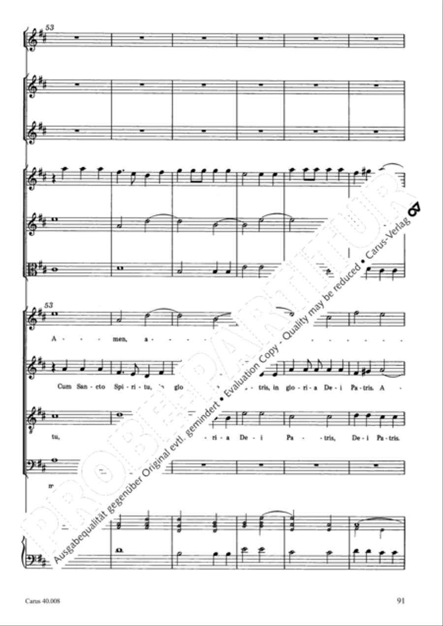 Introduzione e Gloria 4-Part scores gallery preview page 92