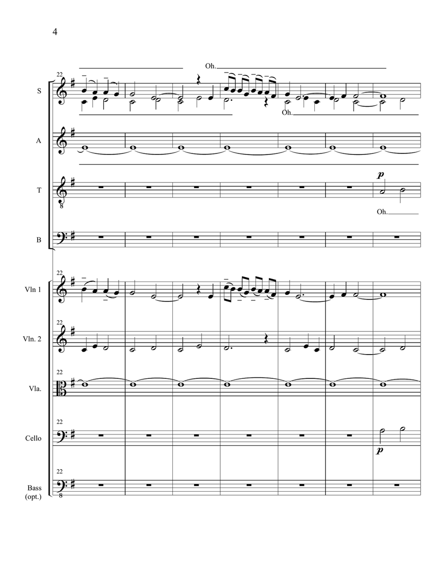 Dona Nobis Pacem (SATB - full score) 4-Part scores gallery preview page 4
