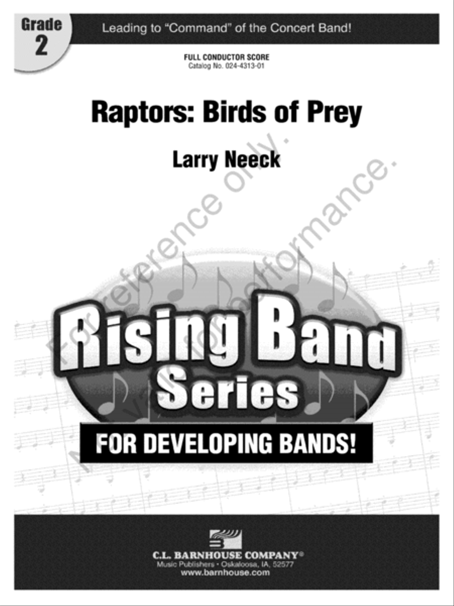 Raptors: Birds of Prey Concert Band scores gallery preview page 2