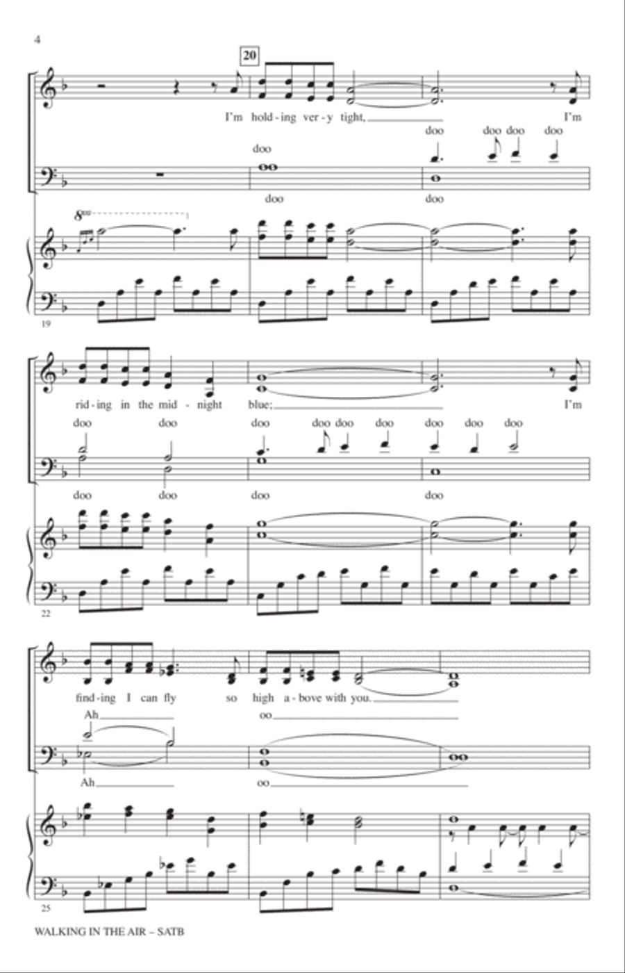 Walking In The Air (from The Snowman) (arr. John Leavitt) 4-Part scores gallery preview page 3